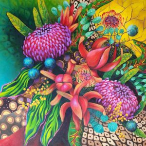 Native Australian flower painting